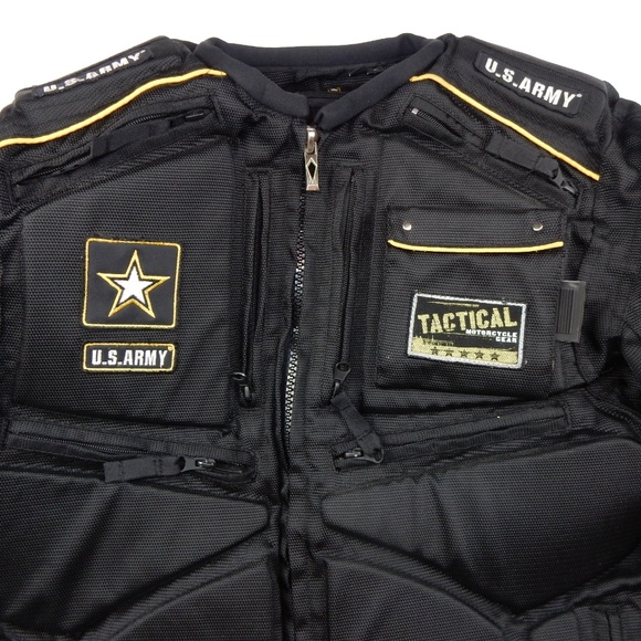 army leather vest